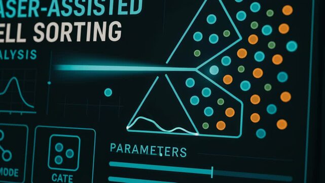 Laser cell sorting technology advances bio engineering innovation with precise analysis and parameter control for enhanced scientific research