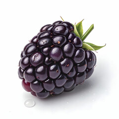 blackberry on white background