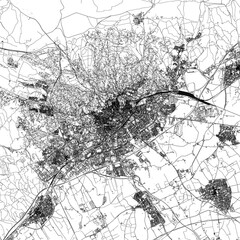 Obraz premium 3D illustration of city and urban in Nimes France