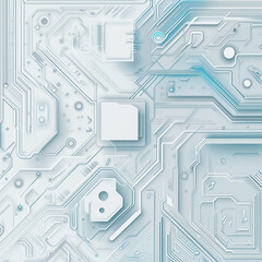 Blue circuit board background with digital electronic pattern and technology design elements Abstract blue circuit board design with digital network lines, perfect for technology and computer engineer