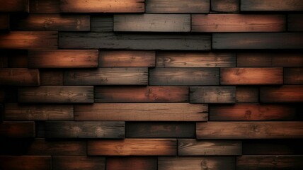 Wooden Wall Texture with Vibrant Brown and Red Tones
