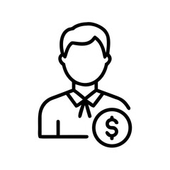 Fototapeta premium Finance and Money Management Line Icons – Editable Stroke Vector Set
