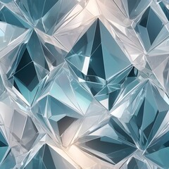 Futuristic Crystal Structure with Symmetrical Geometry
