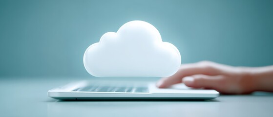 Leveraging cloud technology enhancing business efficiency virtual workspace digital tools modern environment close-up view innovation