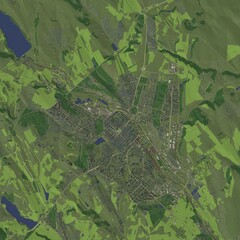 3D illustration of city and urban in Chisinau Moldova