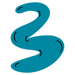 Hand drawing unique ugly abjad font kids letterring