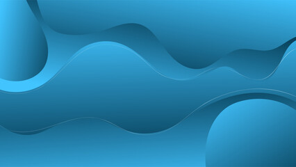 ABSTRACT BACKGROUND GRADIENT SMOOTH LIQUID BLUE COLOR WITH HAND DRAWN ORGANIC SHAPES DESIGN VECTOR TEMPLATE GOOD FOR MODERN WEBSITE, WALLPAPER, COVER DESIGN 