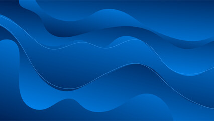 ABSTRACT BACKGROUND GRADIENT SMOOTH LIQUID BLUE COLOR WITH HAND DRAWN ORGANIC SHAPES DESIGN VECTOR TEMPLATE GOOD FOR MODERN WEBSITE, WALLPAPER, COVER DESIGN 