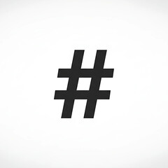 A hashtag sign 