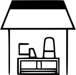 Vector Bundle of Modern Home Interiors with Furniture