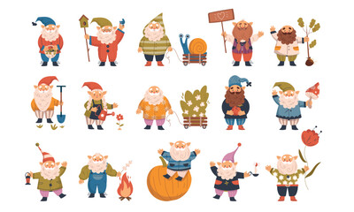 Obraz premium Explore the Playful Gnomes Collection Whimsical Characters Perfect for Every Occasion or Event