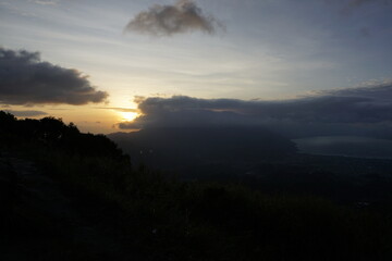sunrise in the mountains