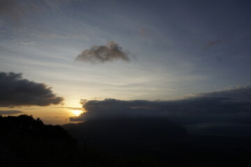 sunset in the mountains