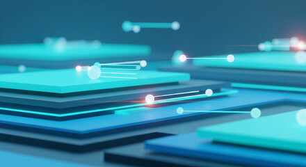 Minimal Abstract Technology Background with Digital Circuit Lines for Business and Innovation Themes