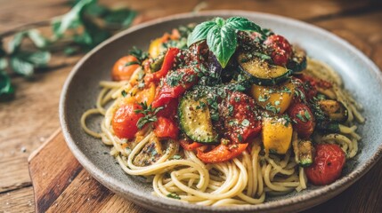Whole Grain Vegan Pasta with Roasted Vegetables
