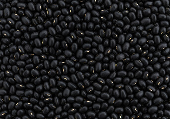 Healthy Dried Black Lentils Background Texture