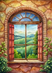 window in the wall