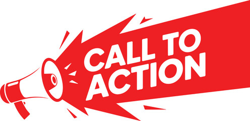 Dynamic megaphone announces 'Call to Action' message, driving engagement and sales