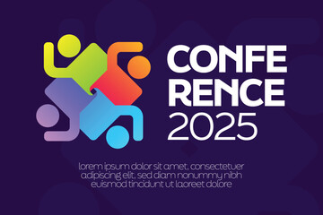 Colorful Conference or Diversity Logo Template