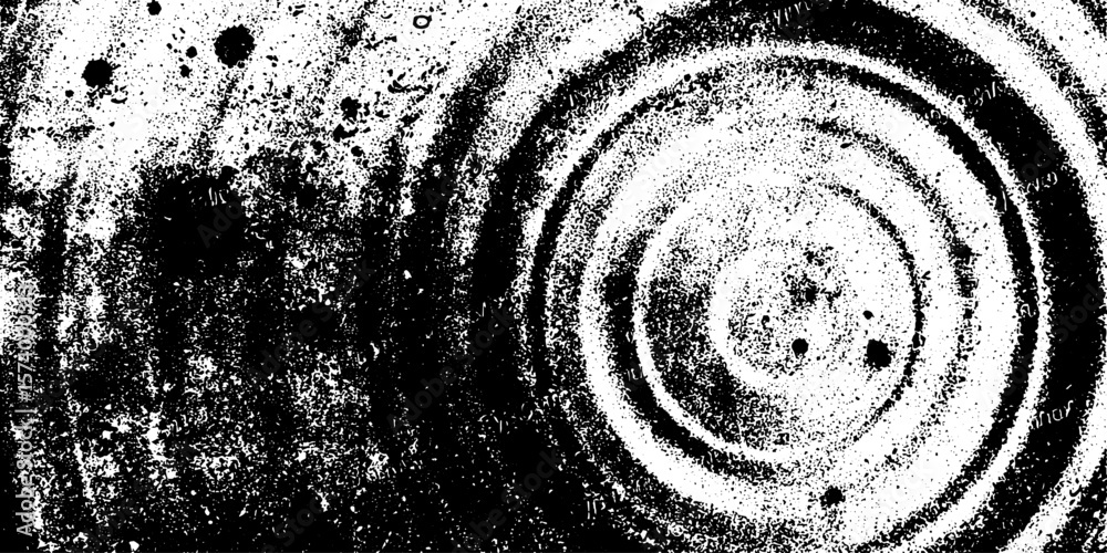 Poster halftone burst with concentric dot arrays for dynamic design overlay