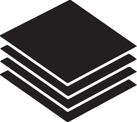 レイヤー（複数の重なった四角）のアイコン © 恭子 若山