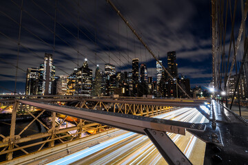 View of Manhattan from the Brooklyn Bridge