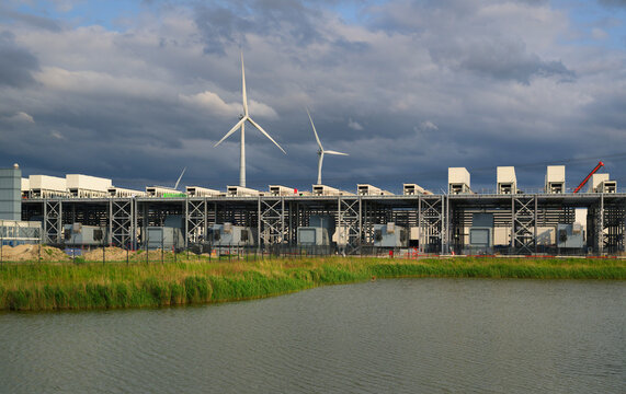 Modern data center under construction in Eemshaven