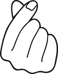 vector illustration of a Finger gesture
