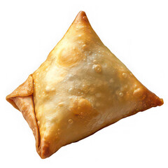 Golden fried triangular pastry with crispy texture