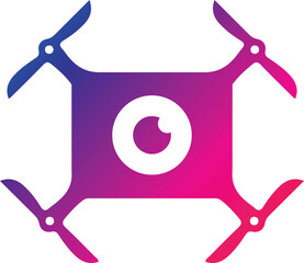 Vector drone icon black design