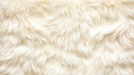 Fototapeta premium Fluffy white fur texture soft background. Cozy wool fabric surface. Soft fiber and plush wool surface, cozy textile pattern, perfect for home interior, fashion, or luxury blanket design.