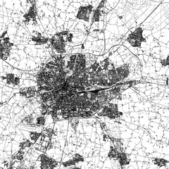 Obraz premium 3D illustration of city and urban in Rennes France