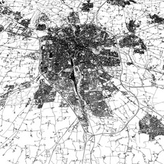 Fototapeta premium 3D illustration of city and urban in Rennes France