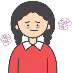 Depressed and Exhausted Person Illustration