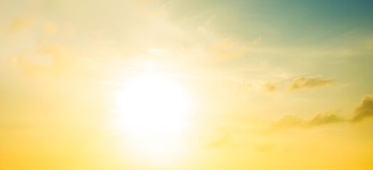 Sky sunset evening sunrise cloud weather dramatic landscape goldent and indigo color gradient...