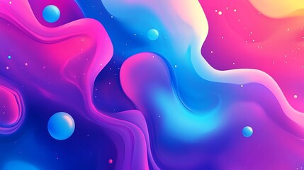 Abstract Colorful Fluid Background.