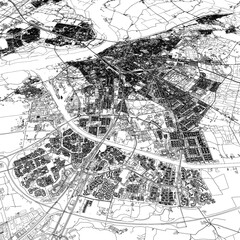 Obraz premium 3D illustration of city and urban in Nijmegen Netherlands