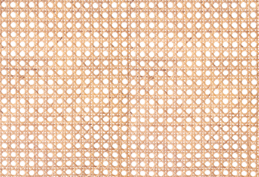Seamless pattern from rattan. Beige colored wicker pattern isolated on white background