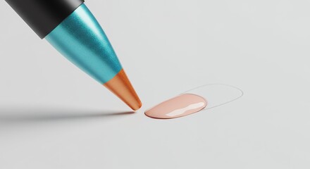 Nail polish application with precision device