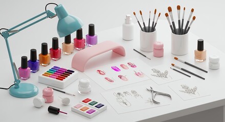 Professional nail kit tools and accessories
