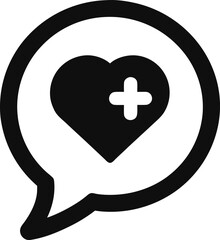 Obraz premium heart and cross