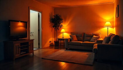 Living room fans, dehumidifier, water damage, structural drying, vector illustration, created with generative ai