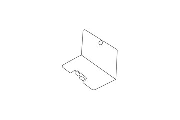 Web
A laptop drawing in one line laptop art and vector illustration design
