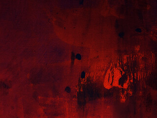 ホラーテクスチャ 不気味な赤いキャンバス 背景素材 油絵の具 アート 液体 濃い 怖い 暗い