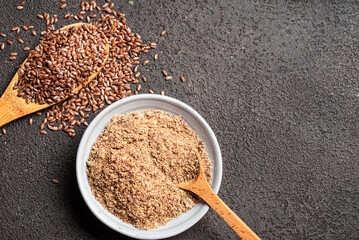 Flaxseed (linseed) whole and ground