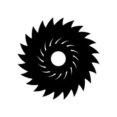 Circular Saw Blade Clipart Vector Illustration