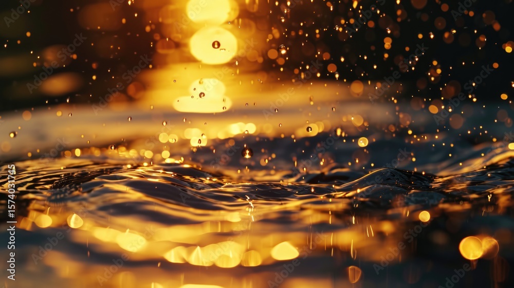 Fototapete abstract background, that showcases a photorealistic mix of gold and black gradient spots, creating 