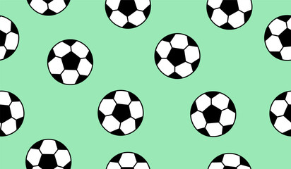 Cute soccerballs pattern background vector design © rupa