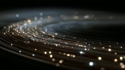 Astrological Planet Symbols Rotating with Dust Trails