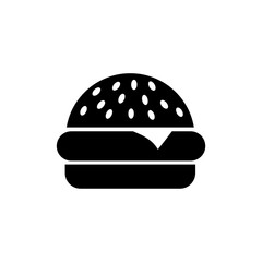 Burger icon isolated on white background